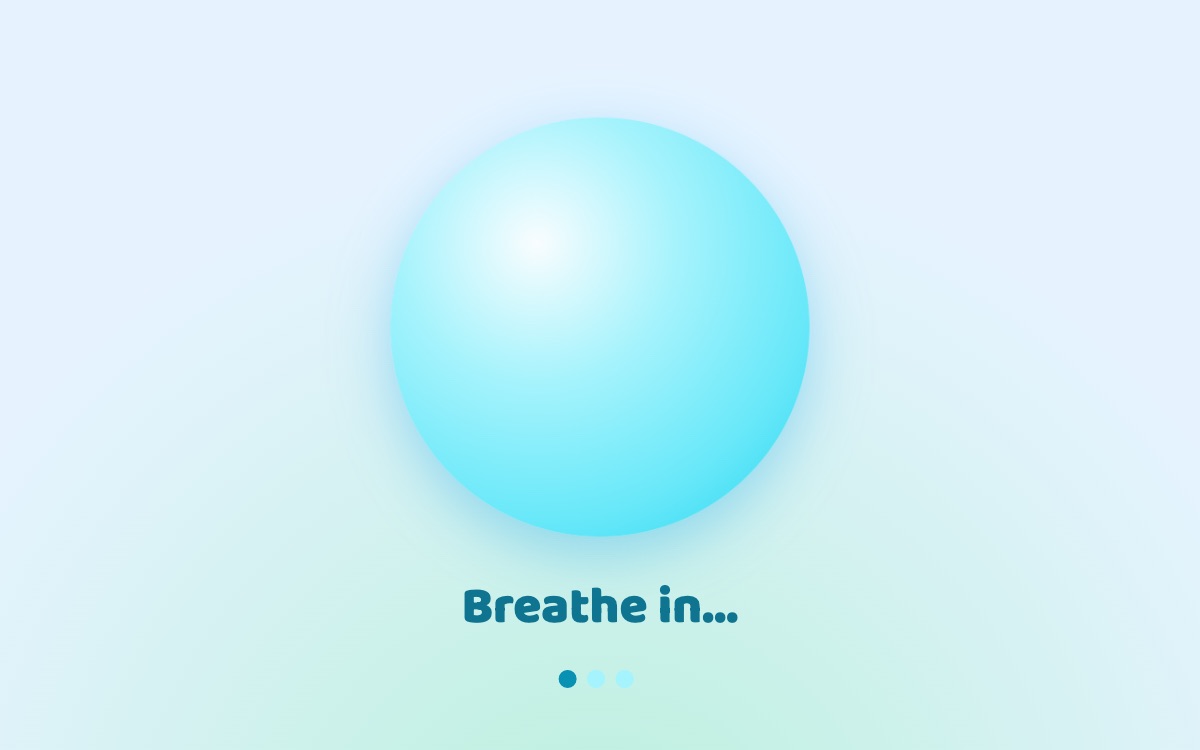 Calm Bubble: Slow breathing to wind down